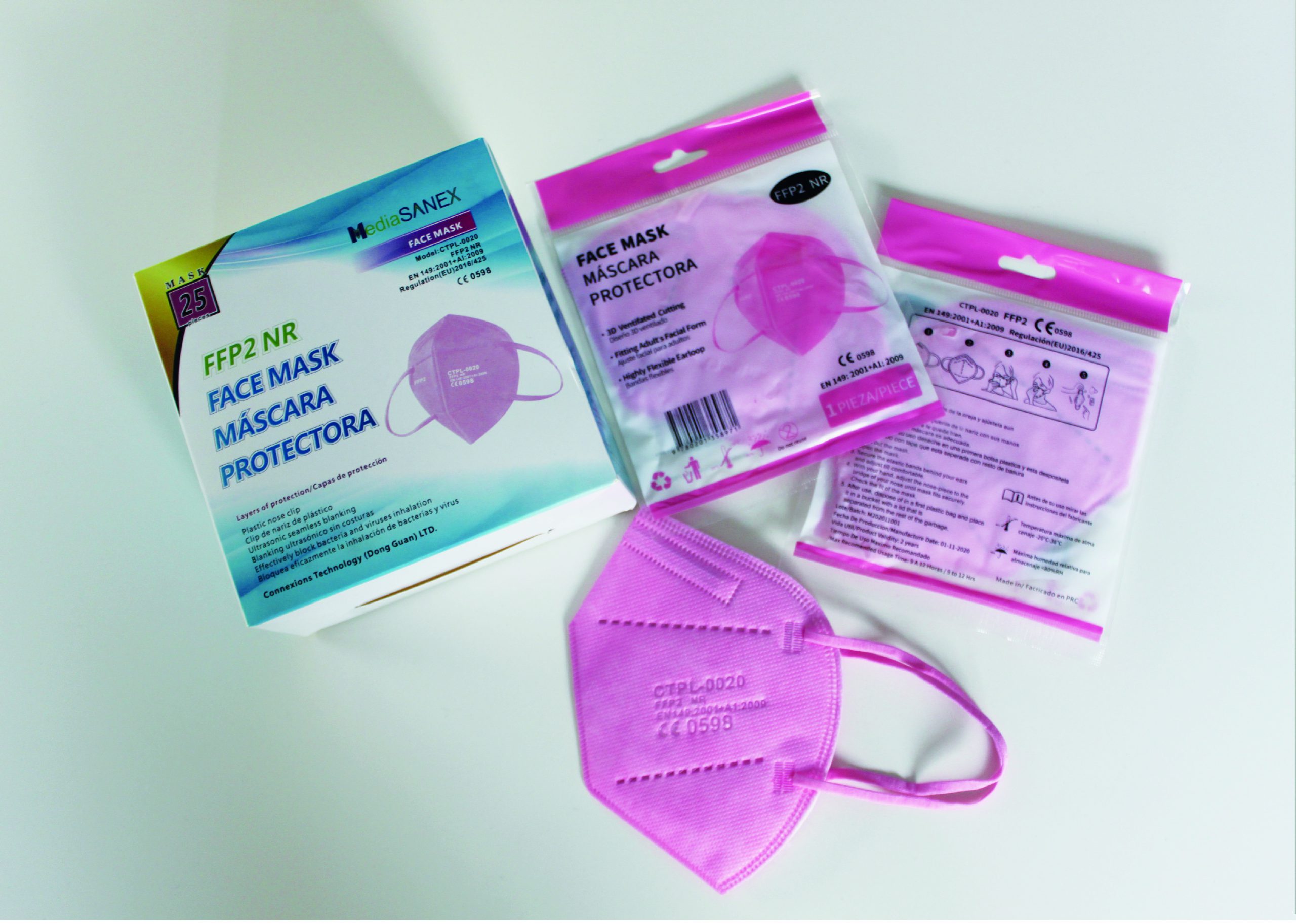 BODEGÓN FFP2 COLORES